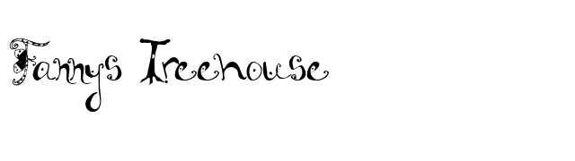 Fannys Treehouse font preview