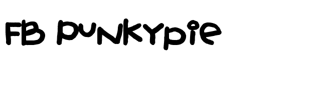 FB Punkypie font preview