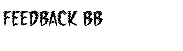feedback-bb font preview