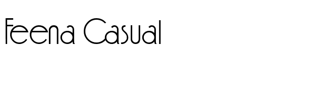Feena Casual font preview