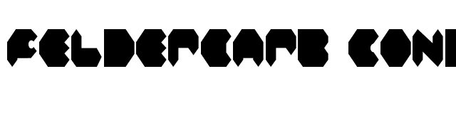 Feldercarb Condensed font preview