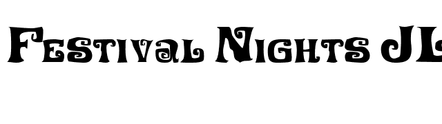 Festival Nights JL font preview
