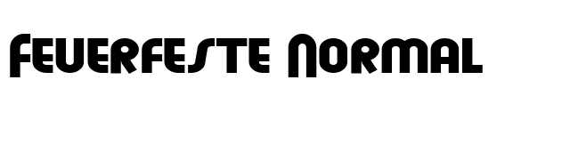 Feuerfeste Normal font preview