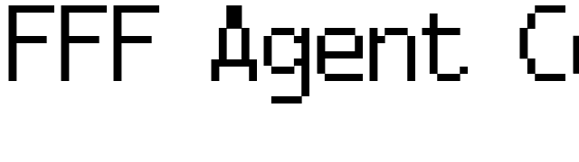 FFF Agent Condensed font preview