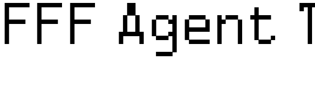 FFF Agent Trial font preview
