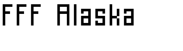 FFF Alaska font preview