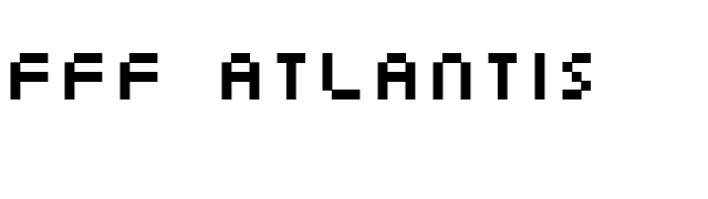 FFF Atlantis font preview