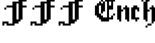 FFF Enchanted font preview
