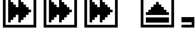 FFF Extras 2 font preview