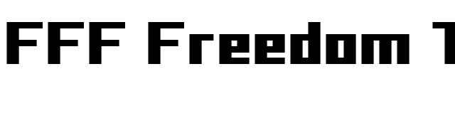 FFF Freedom Trial font preview