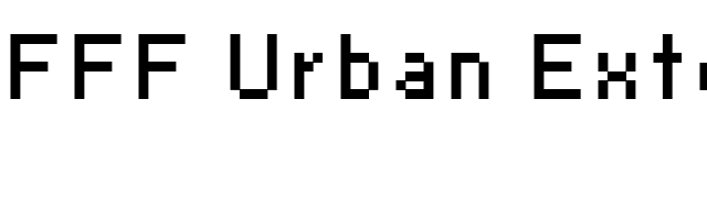 FFF Urban Extended font preview