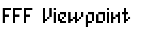 FFF Viewpoint font preview
