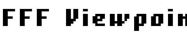 FFF Viewpoint Bold Extended font preview