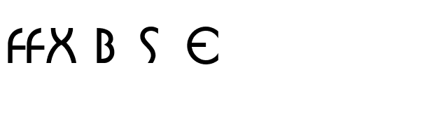 FFX Buster font preview