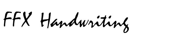 FFX Handwriting font preview