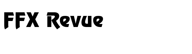 FFX Revue font preview