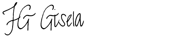 FG Gisela font preview
