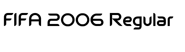 FIFA 2006 Regular font preview