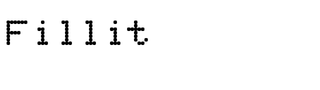 Fillit font preview