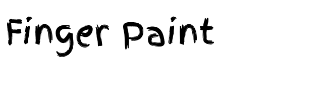 Finger Paint font preview