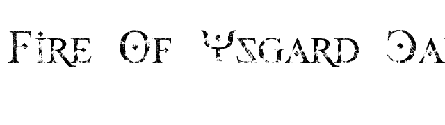 Fire Of Ysgard Carved In Stone font preview