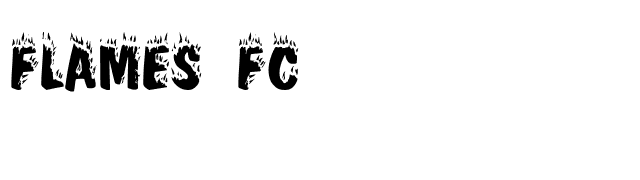 Flames FC font preview