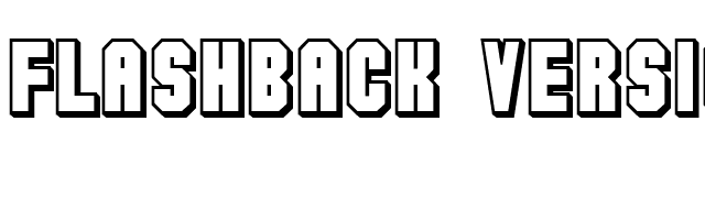 Flashback version 3 font preview