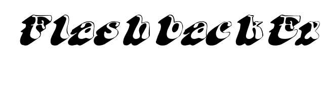 FlashbackExtended Oblique font preview