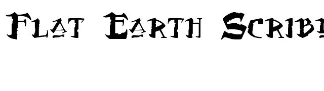 flat-earth-scribe font preview