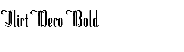 Flirt Deco Bold font preview