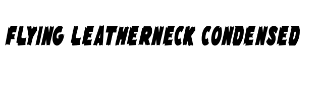 Flying Leatherneck Condensed font preview