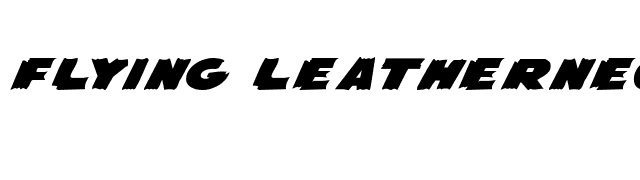 Flying Leatherneck Expanded font preview