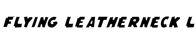 Flying Leatherneck Light font preview