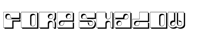Fore Shadow font preview