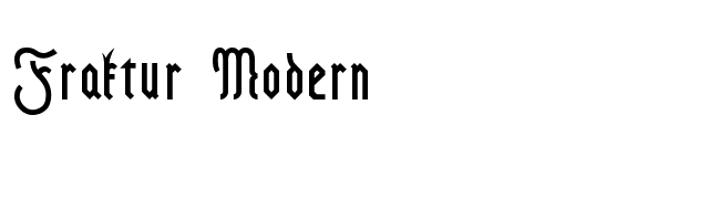 fraktur-modern font preview