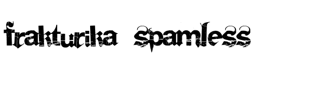 Frakturika Spamless font preview