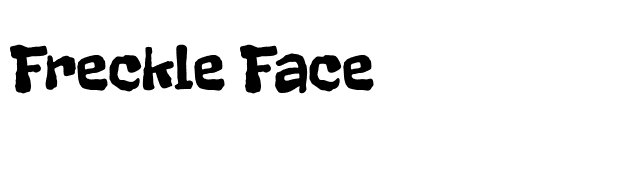 Freckle Face font preview