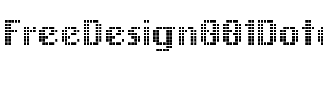 FreeDesign001Dotdot font preview