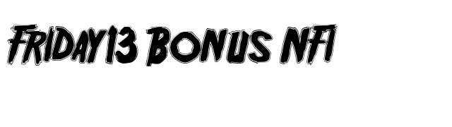 Friday13 Bonus NFI font preview