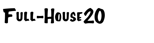 Full-House20 font preview