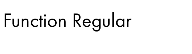 function-regular font preview