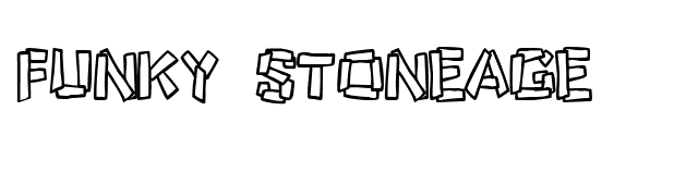 Funky Stoneage font preview