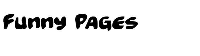 funny-pages font preview