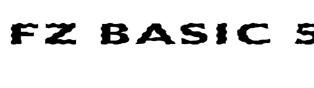 FZ BASIC 55 WAVEY EX font preview