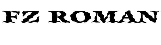 FZ ROMAN 26 WAVEY EX font preview