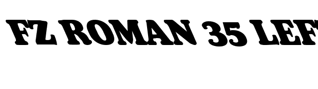 FZ ROMAN 35 LEFTY font preview