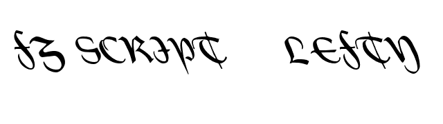FZ SCRIPT 19 LEFTY font preview