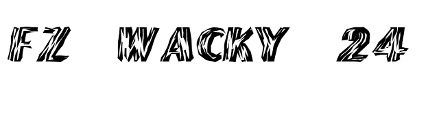 FZ WACKY 24 font preview