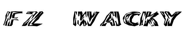 FZ WACKY 24 EX font preview