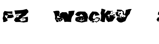 FZ WACKY 25 EX font preview